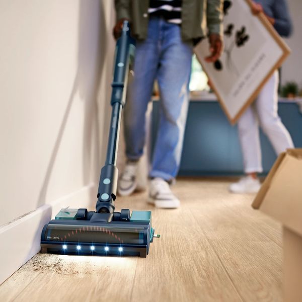 Пилосос Philips безпровідний Flex Series 5000, вологе прибирання, конт пил -0.27л, автон. робота до 60хв, PowerCyclone&nbsp;10, сіро-зелений (XC5244/10) 375934 фото