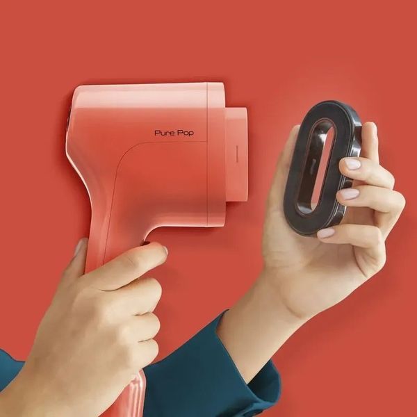 Відпарювач Tefal компактний Pure Pop, 1300Вт, 70мл, постійна пара - 20гр, червоний (DT2022E1) 374657 фото
