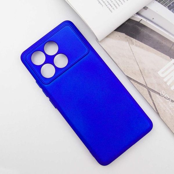Чохол TPU GETMAN Liquid Silk Full Camera для Xiaomi Poco X6 Pro Синій / Iris 397125 фото