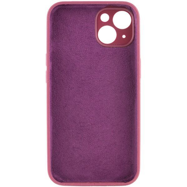 Чохол Silicone Case Full Camera Protective (AA) NO LOGO для Apple iPhone 14 (6.1") Бордовий / Plum 288742 фото
