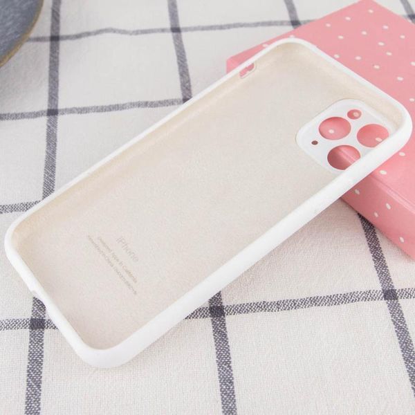 Чохол Silicone Case Full Camera Protective (AA) для Apple iPhone 12 Pro Max (6.7") Білий / White 217207 фото