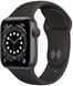 Смарт-годинник Apple Watch Series 6 40mm GPS + LTE Space Gray Aluminum Case With Black Sport Band (M02Q3/M06P3) 168901 фото 1