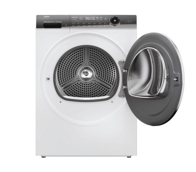 Сушильна машина Haier тепловий насос, 9кг, A+++, 59,5см, дисплей, пара, білий (HD90-A3Q979U1-S) 373707 фото