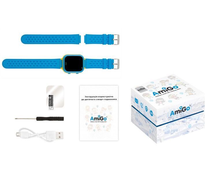 Смарт-годинник Для дітей AmiGo GO009 BlueYel.(Синьо-жовтий) 272525 фото