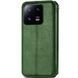 Шкіряний чохол книжка GETMAN Cubic (PU) для Xiaomi 13 Зелений 269040 фото 3