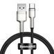Кабель Baseus Cafule Metal Data Type-C 66W (1m) CAKF000101 Black 253541 фото 1