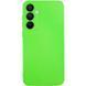 Чохол TPU GETMAN Liquid Silk Full Camera для Samsung Galaxy S24+ Салатовий / Neon Green 397596 фото 1