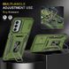 Ударостійкий чохол Camshield Army Ring для Samsung Galaxy M34 5G Оливковий / Army Green 283620 фото 2