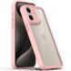 TPU чехол Transparent + Colour 1,5mm для Apple iPhone 12 (6.1") Pink 289346 фото 1