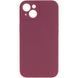 Чохол Silicone Case Full Camera Protective (AA) NO LOGO для Apple iPhone 14 (6.1") Бордовий / Plum 288742 фото 1