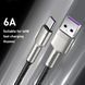 Кабель Baseus Cafule Metal Data Type-C 66W (1m) CAKF000101 Black 253541 фото 2