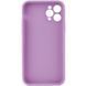 Силіконовий чохол Candy Full Camera для Apple iPhone 12 Pro (6.1") Бузковий / Dasheen 205942 фото 2