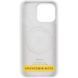 Чохол Silicone Case (AA) Logo with MagSafe для Apple iPhone 17 (6.3") Білий / White 392994 фото 3