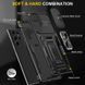 Ударостійкий чохол Camshield Army Ring для Samsung Galaxy S25 Ultra Чорний / Black 345467 фото 5