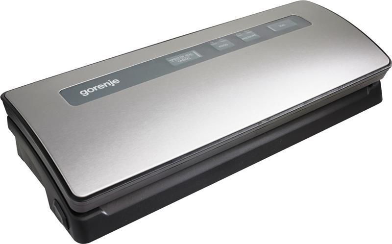 Вакууматор Gorenje для пакетів, 120Вт, 30см, електронне керування, +10 пакетів, нерж, чорний (VS120E) 370650 фото