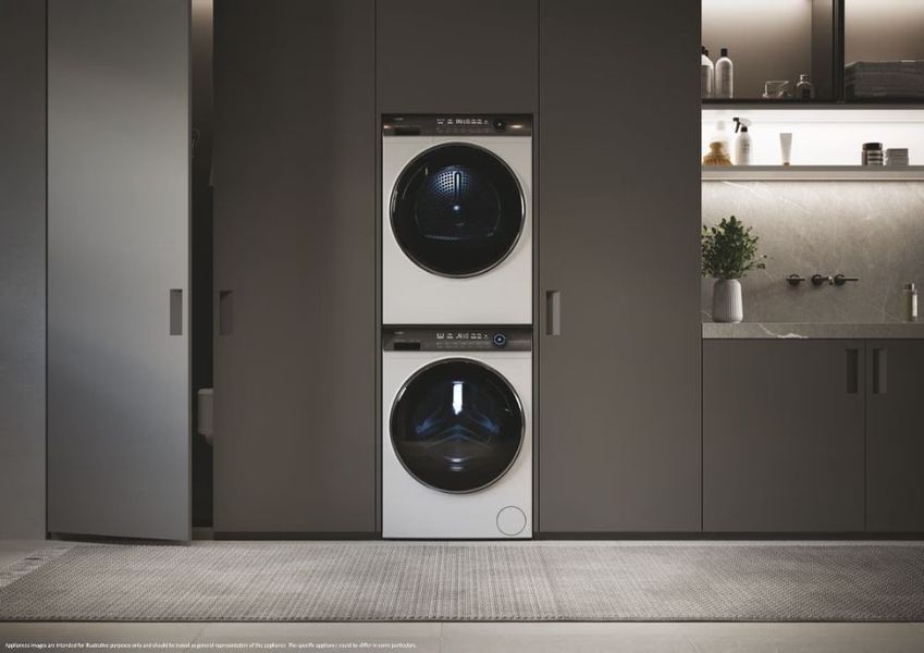 Сушильна машина Haier тепловий насос, 9кг, A+++, 59,5см, дисплей, пара, білий (HD90-A3Q979U1-S) 373707 фото