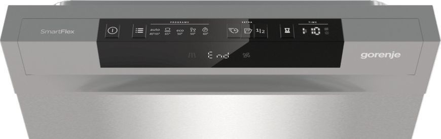 Посудомийна машина Gorenje, 11компл., A+++, 45см, дисплей, 3 кошика, AquaStop, Інвертор, сірий (GS541D10X) 375616 фото