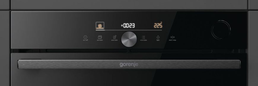 Духова шафа Gorenje електрична, 77л, A+, пара, дисплей, Wi-Fi, чорний (BSA6747DGWI) 367933 фото