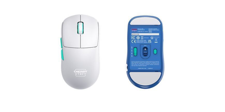 Миша Cherry Xtrfy M68, WL/USB-A, RGB, білий (CX-M68W-WHITE) 369027 фото