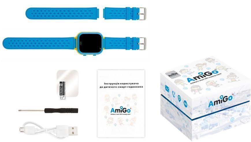 Смарт-годинник Для дітей AmiGo GO009 BlueYel.(Синьо-жовтий) 272525 фото