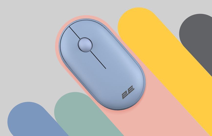 Миша 2E MF300 Silent, WL/BT, синій (2E-MF300WBL) 364639 фото