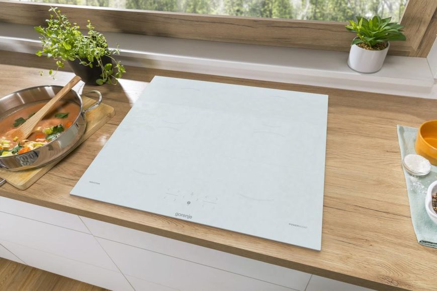 Варильна поверхня Gorenje індукційна, 60см, PowerBoost, AutoDetect, білий (GI6401WSC) 370227 фото