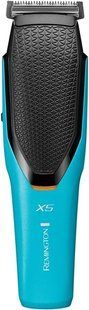 Машинка для стрижки Remington Power X Series X5, мережа+акум., роторний мотор, насадок-4, сталь, чорно-бірюзовий (HC5000) 370913 фото