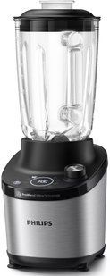 Блендер PHILIPS стаціонарний 1500Вт, чаша-2000мл, скло, чорний (HR3760/00) 363221 фото