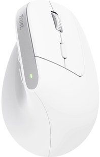 Миша Trust Bayo+ Multidevice Ergonomic, BT/WL/USB-A, біла 392732 фото