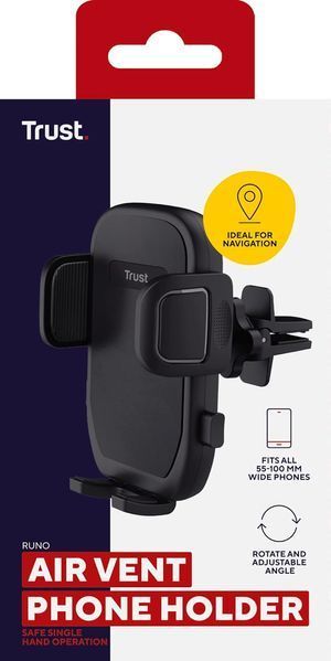 Автомобільний тримач смартфона Trust Runo airvent 4-7", чорний 363740 фото