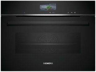 Духова шафа Siemens електрична компактна, 47л, A+, дисплей, конвекція, чорний (CS736G1B1) 368020 фото