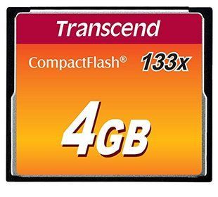 Карта пам'яті Transcend CF 4GB 133X (TS4GCF133) 371609 фото