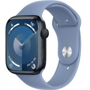 Смарт-годинник Apple Watch Series 9 GPS 45mm Midnight Aluminium Case With Winter Blue Sport Band S/M MR9Q3 289795 фото
