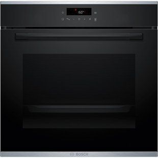 Духова шафа Bosch електрична, 71л, A+, дисплей, конвекція, піроліз, телескопічні направляючі, чорний (HBG272EB3) 370435 фото