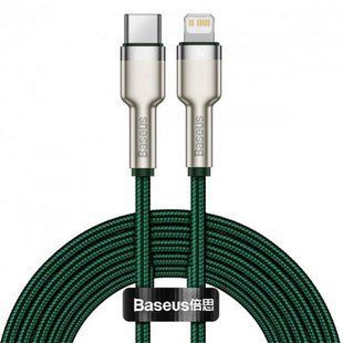 Кабель Baseus Cafule Metal Type-C to Lightning PD 20W (2m) (CATLJK-B06) green 347529 фото