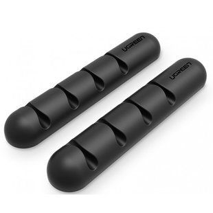 Органайзер Кабелів UGREEN LP114 Cable Organizer (2 Pack) Black (30762) 280921 фото