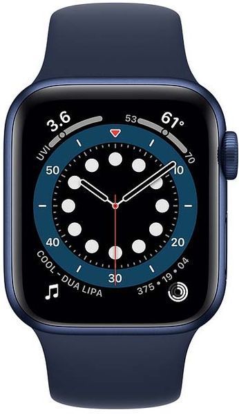 Смарт-годинник Apple Watch Series 6 40mm GPS + LTE Blue Aluminum Case With Deep Navy Sport Band (M02R3/M06Q3) 168902 фото