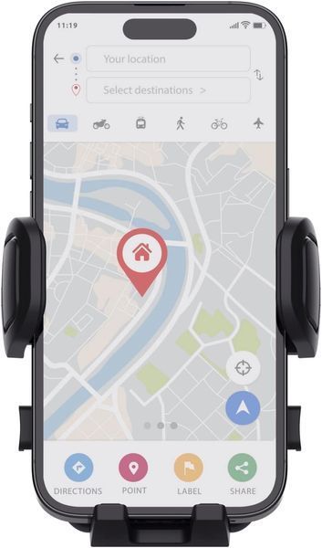 Автомобільний тримач смартфона Trust Runo airvent 4-7", чорний 363740 фото