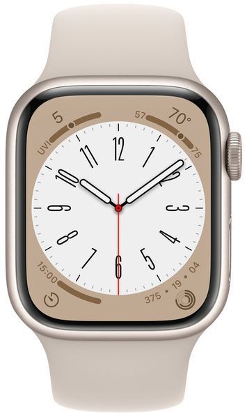 Смарт-годинник Apple Watch Series 8 GPS + LTE 41mm Starlight Aluminum Case With Starlight Sport Band S/M MNUX3 273808 фото