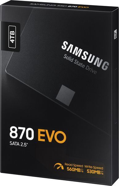 Накопичувач SSD Samsung 2.5" 4TB SATA 870EVO (MZ-77E4T0B/EU) 368687 фото