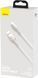 Кабель Baseus Cafule Metal Data Type-C 66W (1m) CAKF000102 White 253542 фото 12