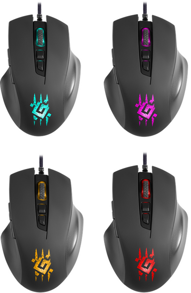 Миша DEFENDER (52700) Wolverine GM-700L RGB, 7 кнопок, 12800 dpi 306814 фото