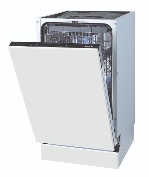 Посудомийна машина Gorenje вбудовувана, 11компл., A+++, 45см, інвертор, 3й кошик, білий (GV561D10) 375618 фото