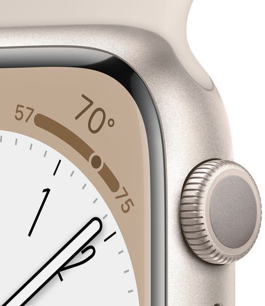 Смарт-годинник Apple Watch Series 8 GPS + LTE 41mm Starlight Aluminum Case With Starlight Sport Band S/M MNUX3 273808 фото