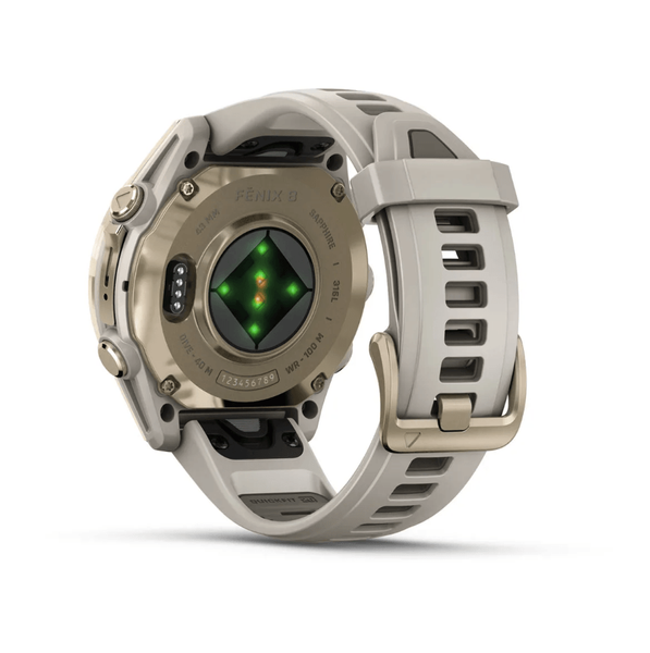 Смарт-годинник Garmin Fenix 8 43mm AMOLED Sapphire Soft Gold w. Fog Gray/Dark Sandstone S. Band (010-02903-10,010-02903-11) 323566 фото