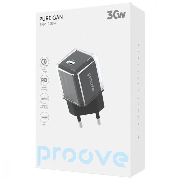 Зарядний Пристрій Proove Pure GaN 30W (Type-C) (WCPU30012202) white 348139 фото