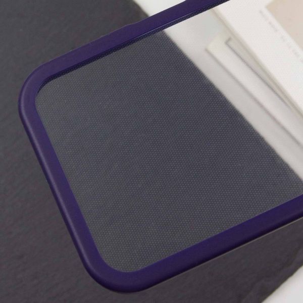 TPU чехол Transparent + Colour 1,5mm для Apple iPhone 12 (6.1") Purple 289347 фото