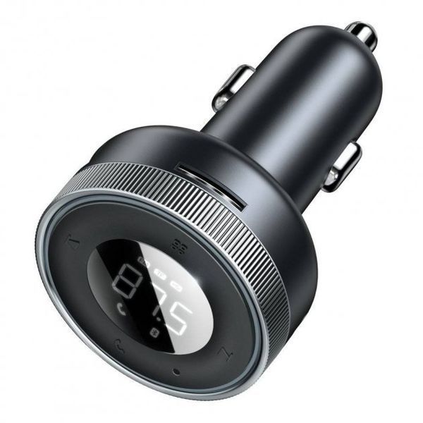 FM-трансмітер Baseus Enjoy Car Wireless MP3 Charger (Wireless 5.0+5V/3.4A) (CCLH-01) Black 254739 фото