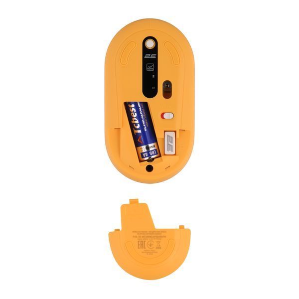 Миша 2E MF300 CAPYBARA:SUNSET Silent WL BT, жовтий (2E-MF300WCAPIBARAYW) 373838 фото