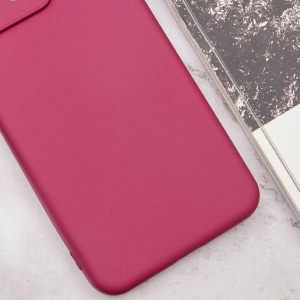 Чохол Silicone Cover Lakshmi Full Camera (A) для Oppo A38 / A18 Бордовий / Marsala 285188 фото